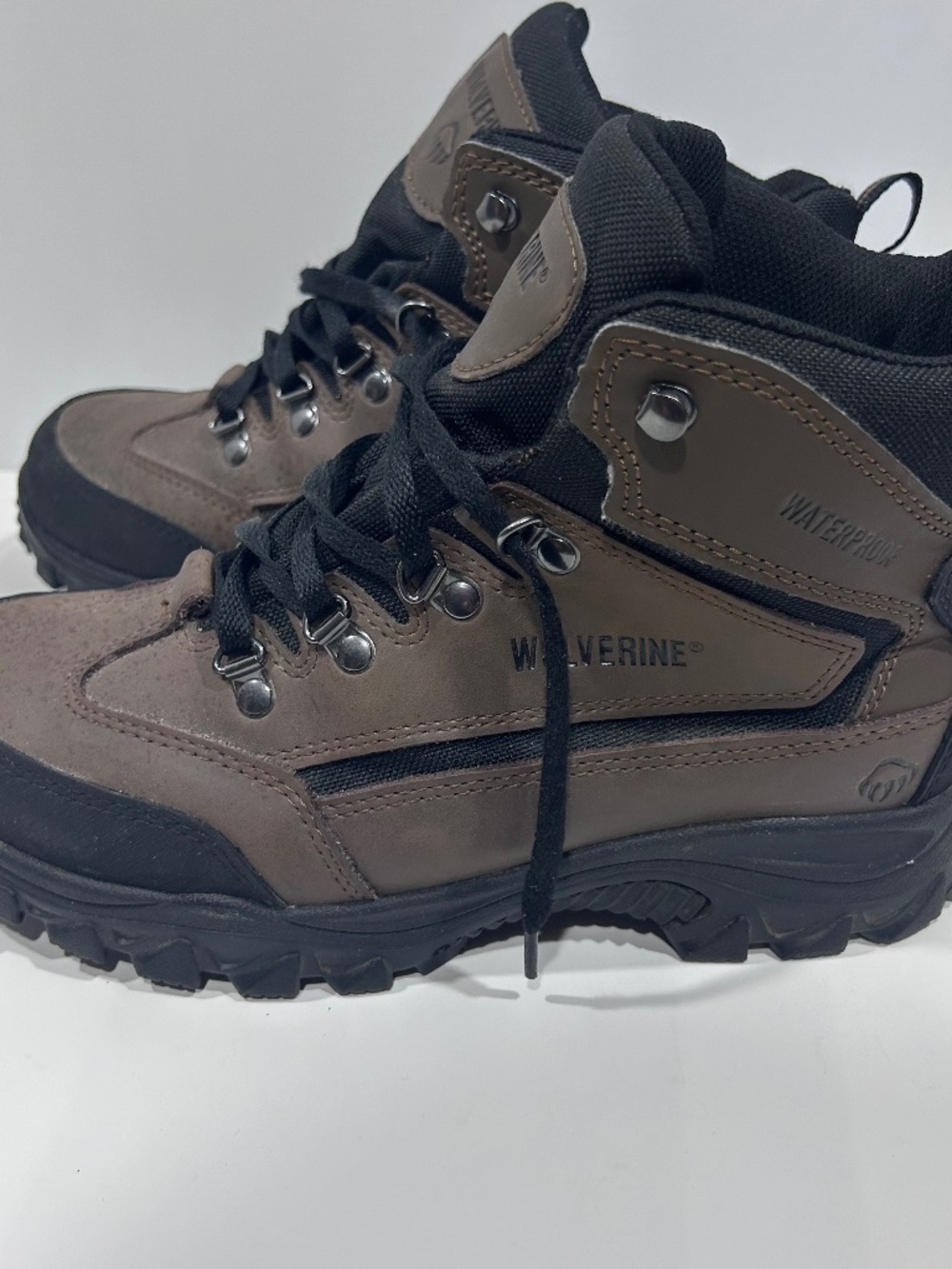 Wolverine Boots Mens Spencer Waterproof Mid-Cut Leather Hiking Boot W05103 BROWN
